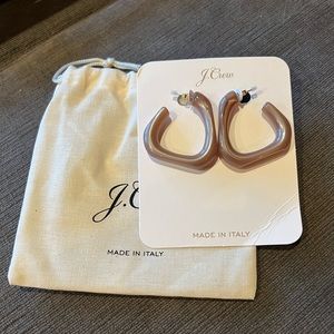 J. Crew Angular Acetate Hoop Earrings